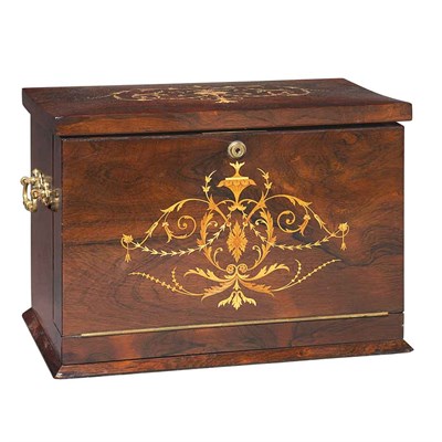 Lot 388 - Edwardian Marquetry Inlaid Writing Box Height...