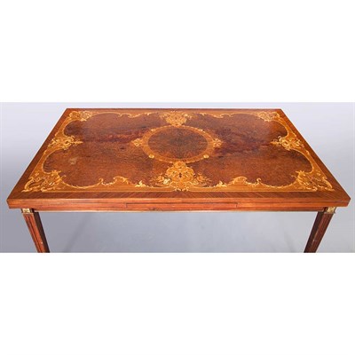 Lot 344 - Louis XVI Style Marquetry Inlaid Walnut,...