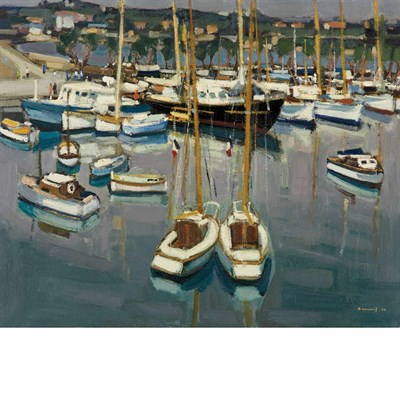 Lot 26 - Michel Dureuil French, b. 1929 Le Port...