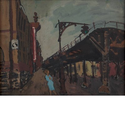 Lot 2 - Joseph Solman American, 1909-2008 Under the El,...