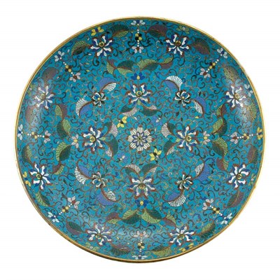 Lot 373 - Chinese Cloisonne Dish Early 19th century...