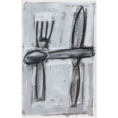 Lot 78 - Michael Hurson American, 1941-2007 Knife, Fork...