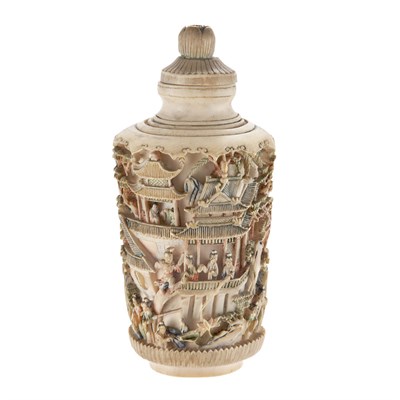 Lot 202 - Chinese Ivory Snuff Bottle 19th Century Of...