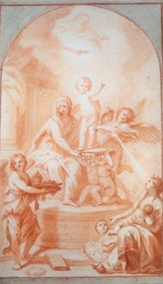 Lot 10 - Roman School Mid 17th Century Allegory of the...