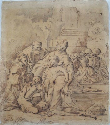 Lot 12 - Attributed to Pietro Testa The Virgin and...