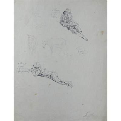 Lot 14 - Attributed to Jean-Francois Legillon A Sheet...