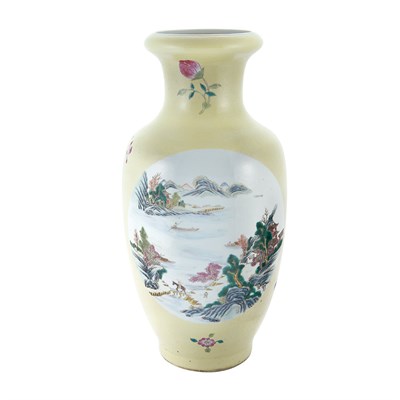 Lot 404 - Chinese Famille Rose Glazed Porcelain Vase...