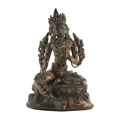 Lot 89 - Chinese Bronze Figure of Tara 18th Century...