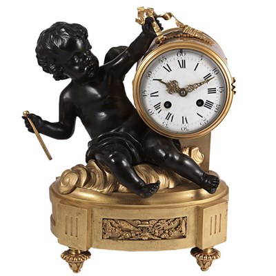 Lot 1134 - Louis XVI Style Gilt and Patinated-Bronze...