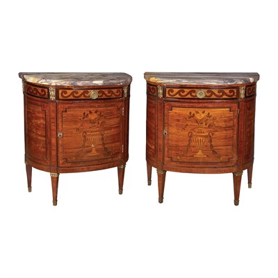 Lot 488 - Pair of Louis XVI Style Gilt-Bronze Mounted...