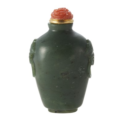 Lot 191 - Chinese Spinach Jade Snuff Bottle 19th Century...