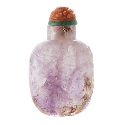 Lot 199 - Chinese Amethyst Snuff Bottle 18th/19th...