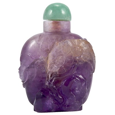 Lot 193 - Chinese Amethyst Snuff Bottle 19th Century Of...