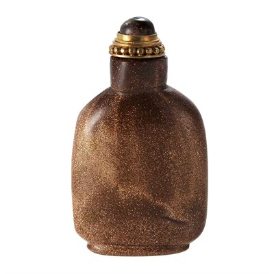Lot 195 - Chinese Aventurine Glass Snuff Bottle...
