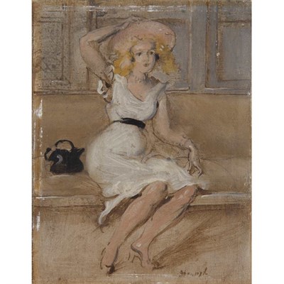 Lot 247 - Reginald Marsh American, 1898-1954 Figure...
