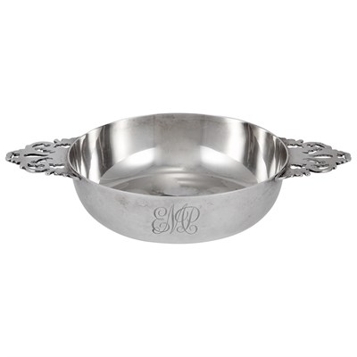 Lot 313 - English Silver Porringer Solomon Joel Phillips,...