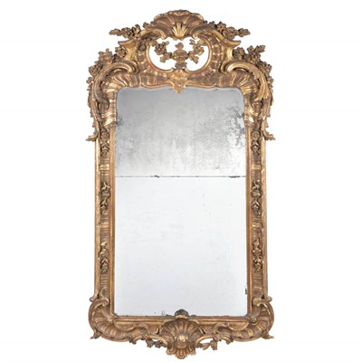 Lot 217 - Louis XV Gilt-Wood Mirror 18th Century The...