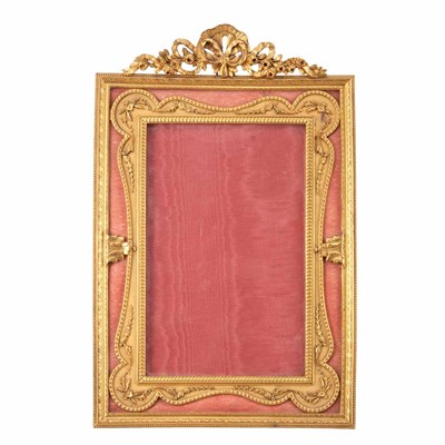 Lot 1117 - French Gilt-Bronze and Pink Enameled...