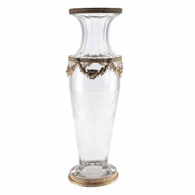 Lot 1229 - Louis XVI Style Gilt-Metal Mounted Cut Glass...