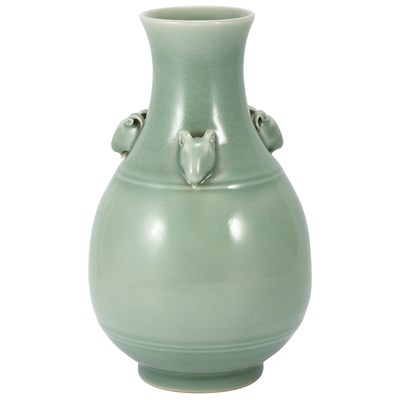 Lot 381 - Chinese Celadon Glazed Porcelain Vase 19th...