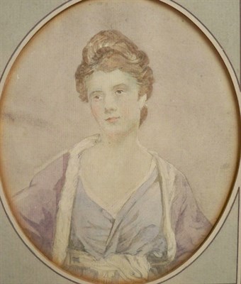 Lot 23 - (i) Attributed to Francis Cotes, R.A. Portrait...