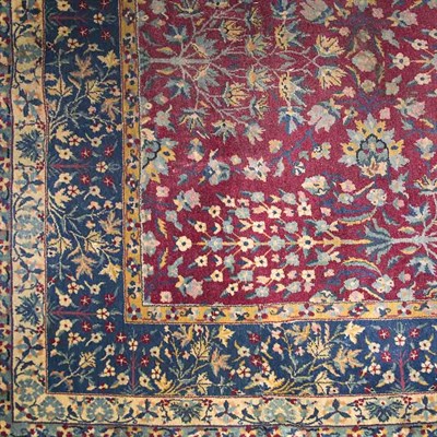 Lot 574 - Indo-Kirman Carpet Approximately 12 feet 8...
