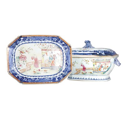 Lot 131 - Chinese Export Famille Rose Porcelain Tureen...