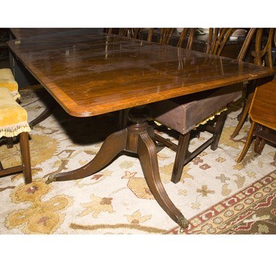 Lot 448 - George III Style Mahogany Double-Pedestal...