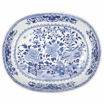Lot 80 - Chinese Export Blue and White Porcelain Dish...