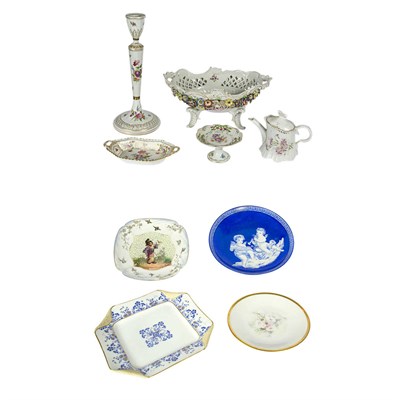 Lot 113 - Group of Continental Porcelain Table Articles...