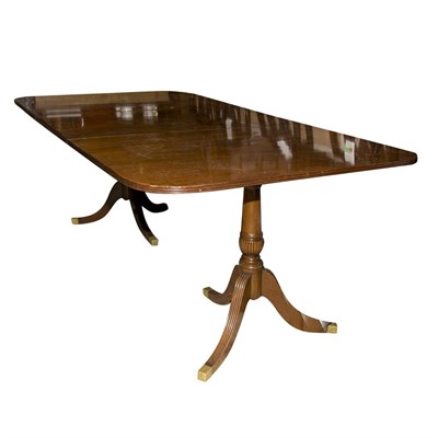 Lot 179 - Regency Style Mahogany Double-Pedestal Dining...