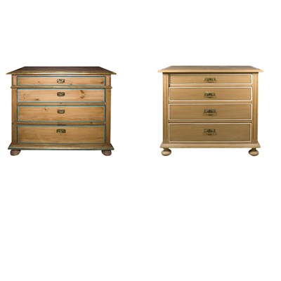 Lot 120 - Two Neoclassical Style Painted Pine Chests of...