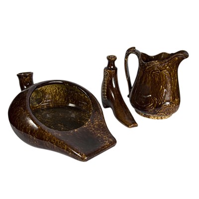 Lot 127 - Group of Three Bennington Style Pottery Table...