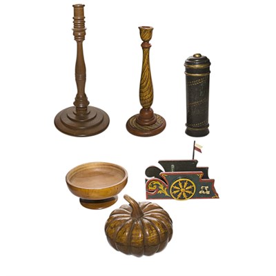 Lot 141 - Group of Wood Articles Comprising boxes,...