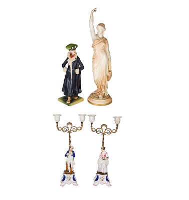 Lot 142 - Pair of Rococo Style Gilt-Metal and Porcelain...