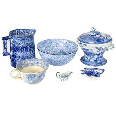 Lot 145 - Group of English Transfer Decorated Pottery...