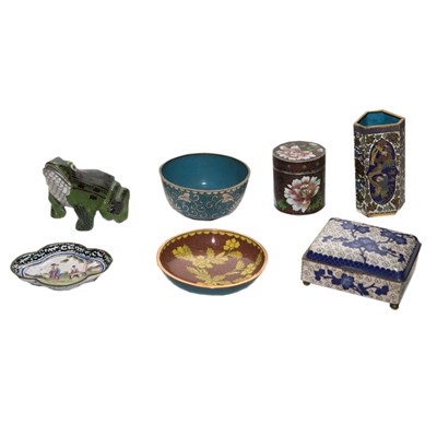 Lot 152 - Group of Asian Articles Including porcelain...