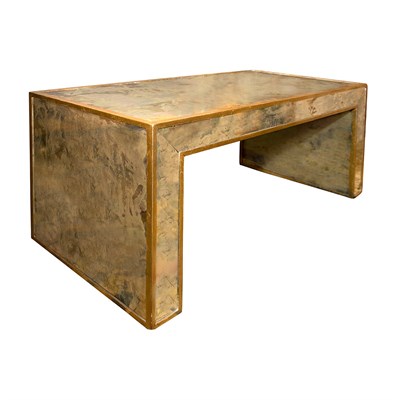 Lot 188 - Reverse Mirror and Gilt-Wood Low Table Height...