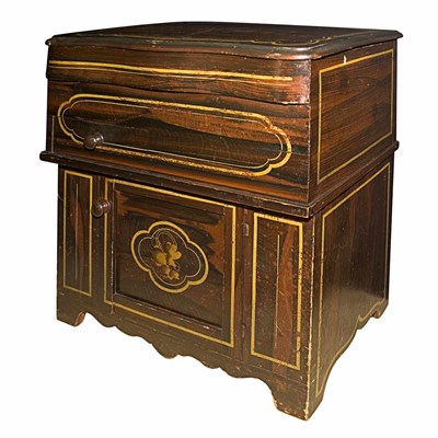 Lot 165 - Polychrome Painted Blanket Chest Height 32...