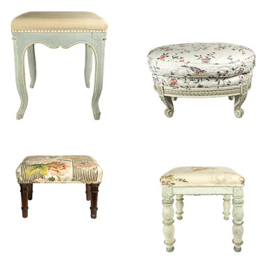 Lot 171 - Group of Four Provincial Style Stools