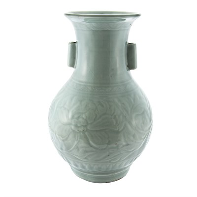 Lot 396 - Chinese Celadon Glazed Porcelain Vase...