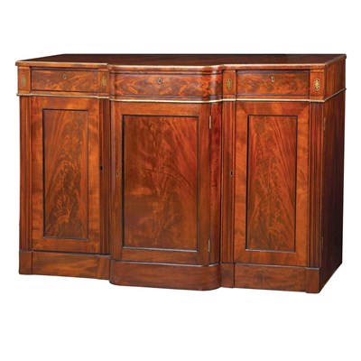 Lot 271 - Regency Brass Inlaid Part Ebonized Mahogany...