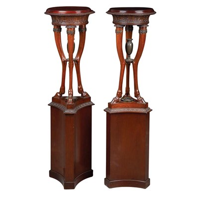 Lot 272 - Pair of Empire Style Bronze Mounted Mahogany...