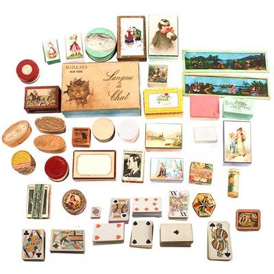 Lot 186 - Group of Playing Cards and Small Boxes