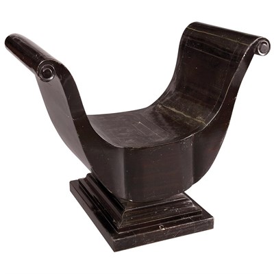 Lot 186 - Manner of Paul Frankl Scroll-Form Bench, 20th...