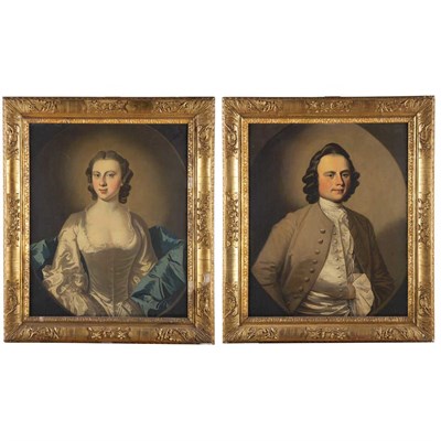 Lot 257 - Circle of Thomas Hudson Portraits of an...
