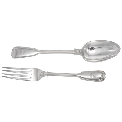 Lot 285 - Assembled Victorian Silver Flatware Service...