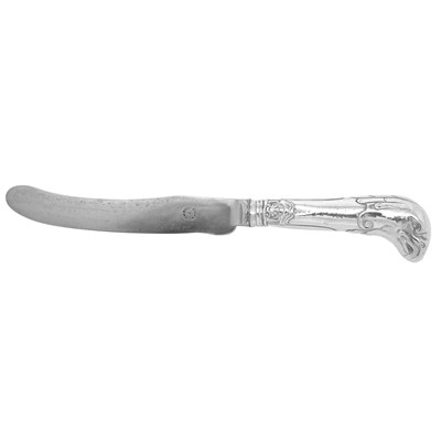 Lot 282 - Set of Twelve George IV Silver Luncheon Knives...
