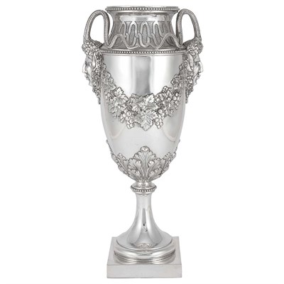 Lot 286 - Continental Neoclassical Style Silver Urn The...