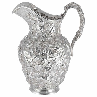 Lot 288 - American Sterling Silver Water Pitcher Steiff,...